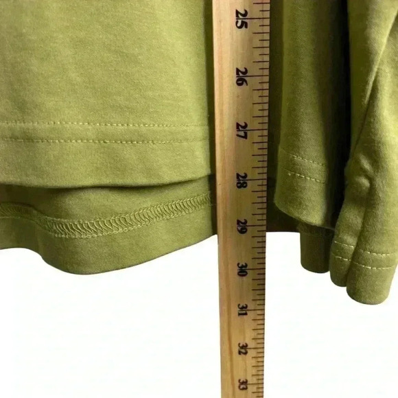 Land’s End Long Sleeve Polo Solid Traditional Army Green | Size XL - Picture 4 of 6